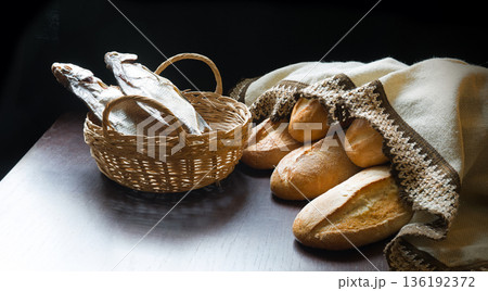 5 loafs and 2 fishes 5 loafs and 2 fishes 136192372