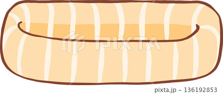 Cute Dog Bed Cartoon Hand Drawn Cute Dog Bed Cartoon Hand Drawn 136192853