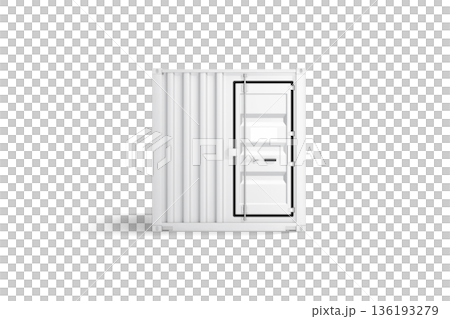 Blank white steel cargo container door mockup, png, transparent background, 3d rendering. Empty ship box for export or import in port mock up, cut out. Clear ocean transportation crate template. Blank white steel cargo container door mockup, png, transparent background, 3d rendering. Empty ship box for export or import in port mock up, cut out. Clear ocean transportation crate template. 136193279