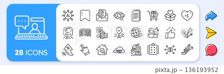 Dollar exchange, Cleaning and Donation line icons. Interest rate, AI generate, Inflation icons. Pack of Friends chat, Shopping cart, Rule icon. Cursor, Petrol station, Copy files pictogram. Vector 136193952