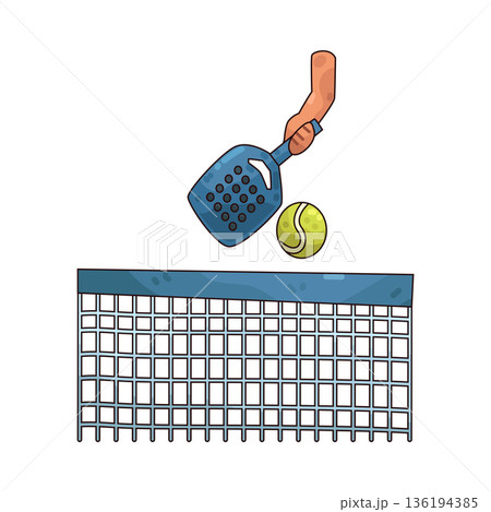 illustration of Padel Volley 136194385