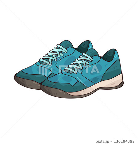 illustration of Padel shoes 136194388