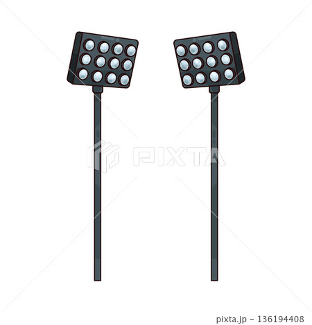illustration of Court lights 136194408