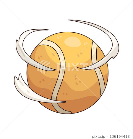 illustration of Padel Ball Spin 136194418