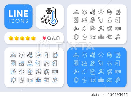 Best app, Smartphone protection and User call line icons for web app. Message, Share, Like social media icons. Pack of Cyber attack, Business choice, Image carousel pictogram icons. Vector Best app, Smartphone protection and User call line icons for web app. Message, Share, Like social media icons. Pack of Cyber attack, Business choice, Image carousel pictogram icons. Vector 136195455