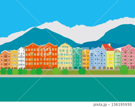 インスブルック innsbruck オーストリア austria 春風景 インスブルック innsbruck オーストリア austria 春風景 136195930
