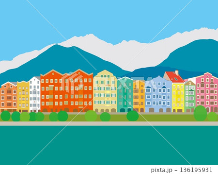 インスブルック innsbruck オーストリア austria 春風景 インスブルック innsbruck オーストリア austria 春風景 136195931