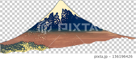 Thirty-six Views of Mount Fuji_Inume Pass, Koshu_Mount Fuji Thirty-six Views of Mount Fuji_Inume Pass, Koshu_Mount Fuji 136196426