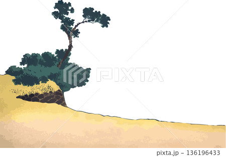 富嶽三十六景_尾州不二見原_手前の道 136196433