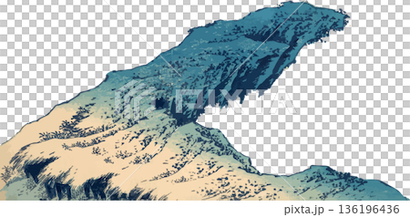 Thirty-six Views of Mount Fuji - Koshu Ishibanzawa - Protruding Cliffs Thirty-six Views of Mount Fuji - Koshu Ishibanzawa - Protruding Cliffs 136196436