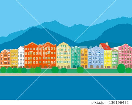 インスブルック innsbruck オーストリア austria 夏風景 インスブルック innsbruck オーストリア austria 夏風景 136196452