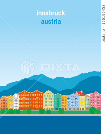 インスブルック　innsbruck　オーストリア　austria　夏風景 136196458