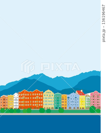 インスブルック　innsbruck　オーストリア　austria　夏風景 136196467