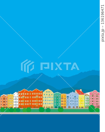 インスブルック　innsbruck　オーストリア　austria　夏風景 136196471