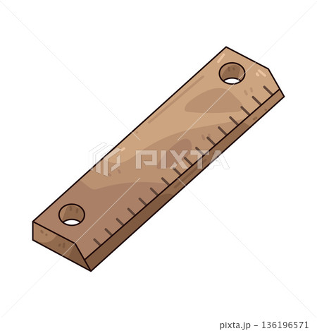 Illustration of ruler 136196571