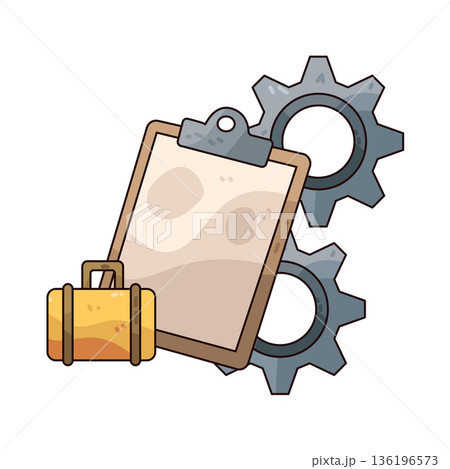Illustration of clipboard 136196573