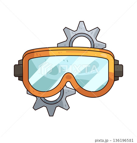 Illustration of Safety goggles 136196581