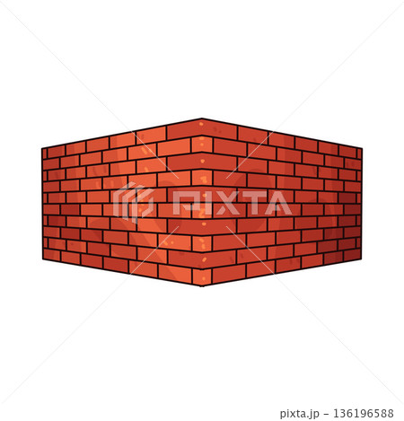 Illustration of brick wall Illustration of brick wall 136196588