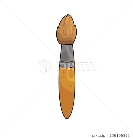 Illustration of paint brush 136196592