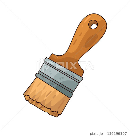 Illustration of paint brush Illustration of paint brush 136196597