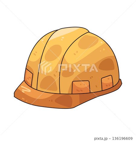 Illustration of hard hat 136196609