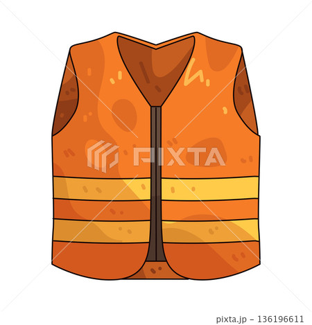 Illustration of safety vest 136196611