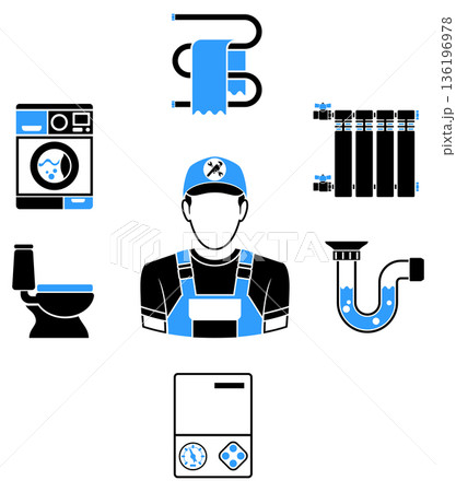 Plumbing Service Infographics 136196978