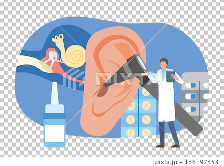 耳の治療と医師 136197353