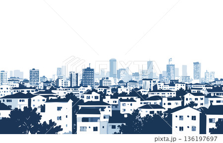 風景【上から見た街並み】 風景【上から見た街並み】 136197697