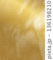 Abstract background with a golden halftone dot pattern and gradient camouflage effect. Vector halftone texture. Abstract geometric surface, modern decorative backdrop for design and print. 136198210