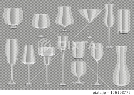 Glass Goblets Set 136198775