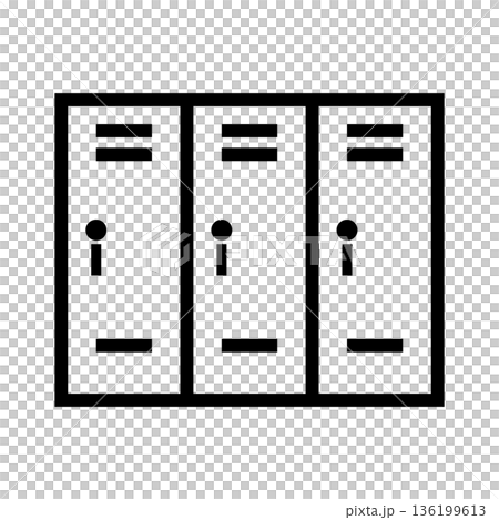 Locker simple icon 136199613