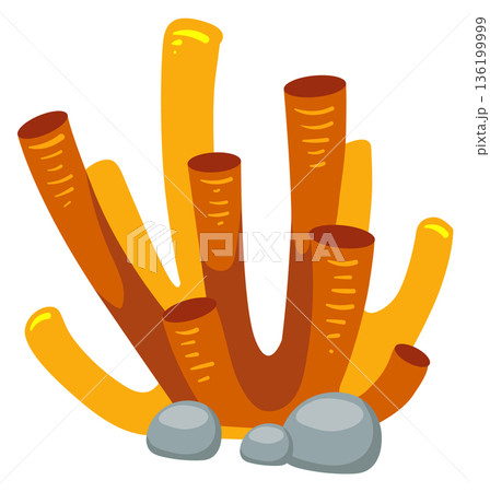 A large orange plant with many stems and leaves A large orange plant with many stems and leaves 136199999