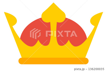 A crown with red and yellow accents A crown with red and yellow accents 136200035