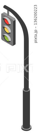 A traffic light is shown in a black and white image A traffic light is shown in a black and white image 136200223