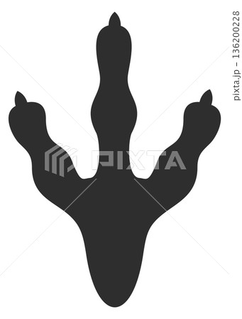 A black and white drawing of a bird s foot A black and white drawing of a bird s foot 136200228