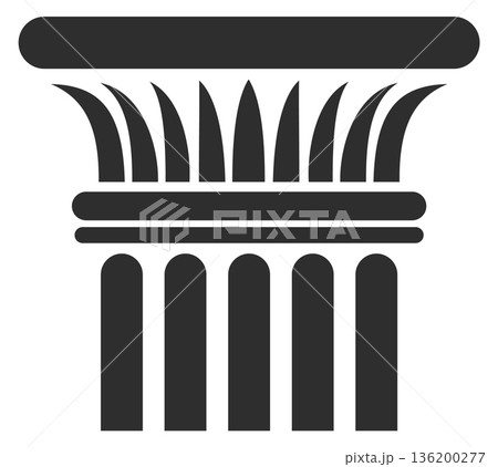A pillar with a lot of leaves on it A pillar with a lot of leaves on it 136200277
