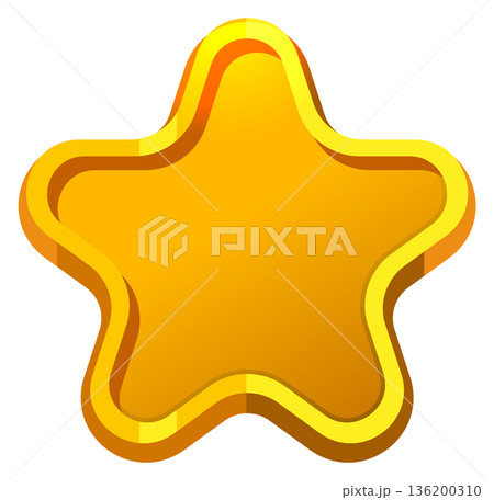 A gold star with a yellow background A gold star with a yellow background 136200310
