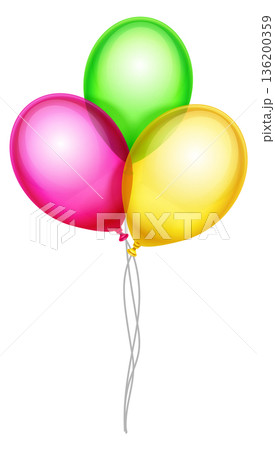 A bunch of balloons in different colors are tied together A bunch of balloons in different colors are tied together 136200359