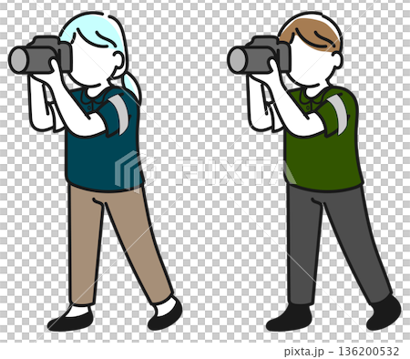 カメラマン男女セット 136200532