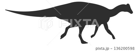 A large dinosaur is walking across a white background A large dinosaur is walking across a white background 136200598