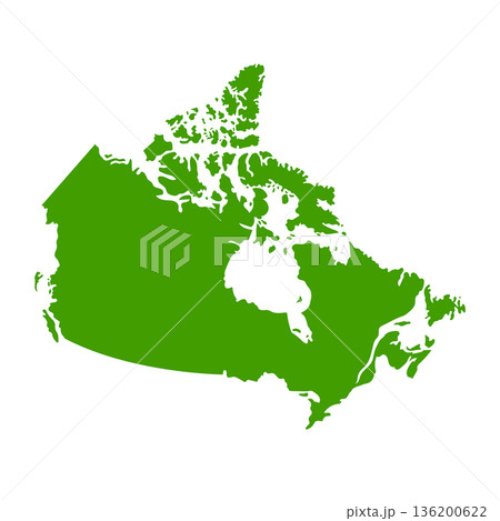 カナダの地図 136200622