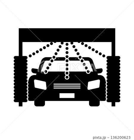 洗車 シルエット アイコン 136200623
