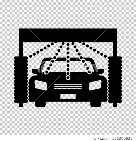 洗車 シルエット アイコン 136200623