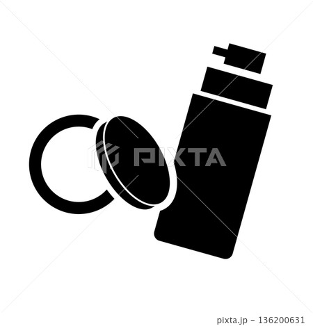 ファンデーションのシルエットアイコン 136200631