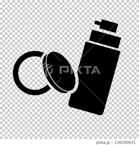 ファンデーションのシルエットアイコン 136200631