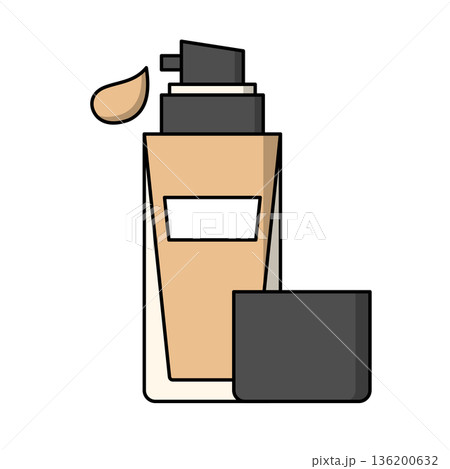 リキッドファンデーションのアイコン 136200632