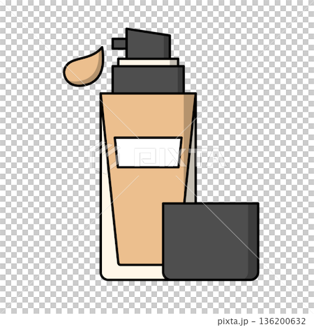 リキッドファンデーションのアイコン 136200632