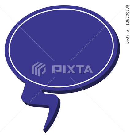 A blue bubble with a white line on it A blue bubble with a white line on it 136200639