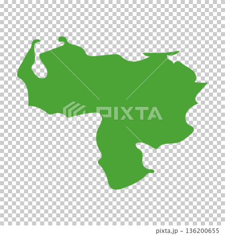 Venezuela map icon 136200655